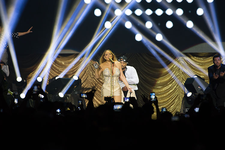 World-class music icon Mariah Carey performs at the Mall of Asia Arena