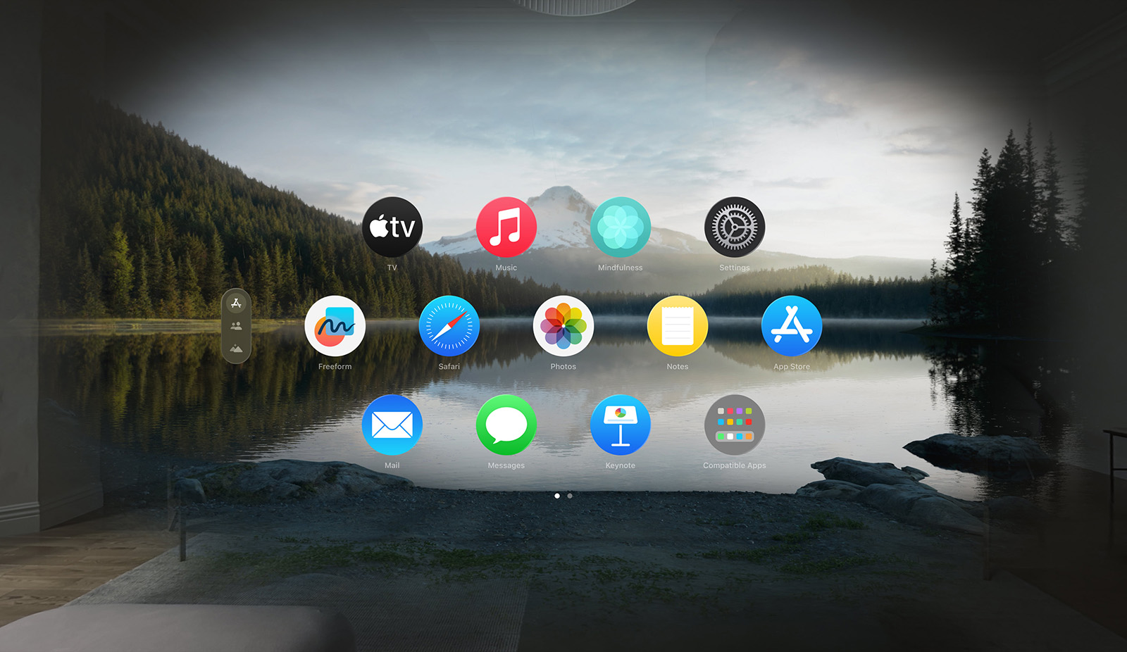 Apple Vision Pro Home Screen Apple