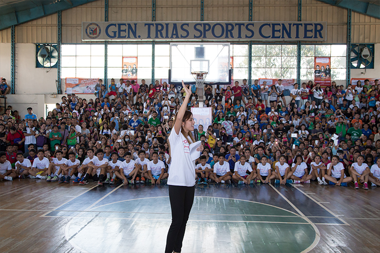 Gretchen Ho greets and thanks everyone for welcoming PLDT HOME Ultera Install Patrol to General Trias, Cavite