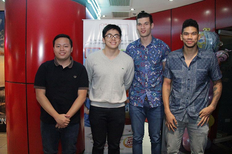 Even basketball stars turn into kids-at-heart  when the Disney fever strikes. De La Salle Green Archer Arnold Van Opstal (2nd from right) enjoys the Cinderella special screening with friends.