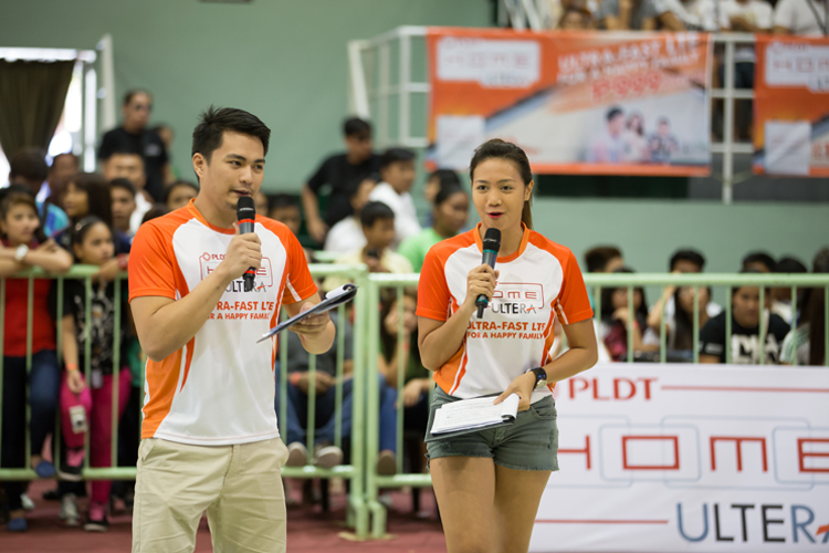 Hosts Justin Sulit and Volleyball superstar, Mitch Datuin take the audience through the exciting action-packed day