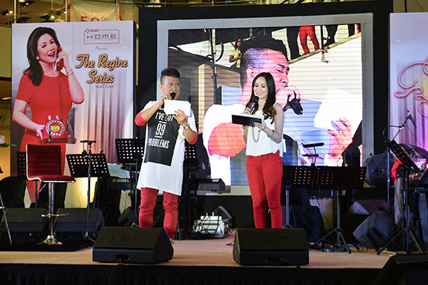 The Regine Series Mall Tour was hosted by Joel O and DJ Pam of Wave 89.1.