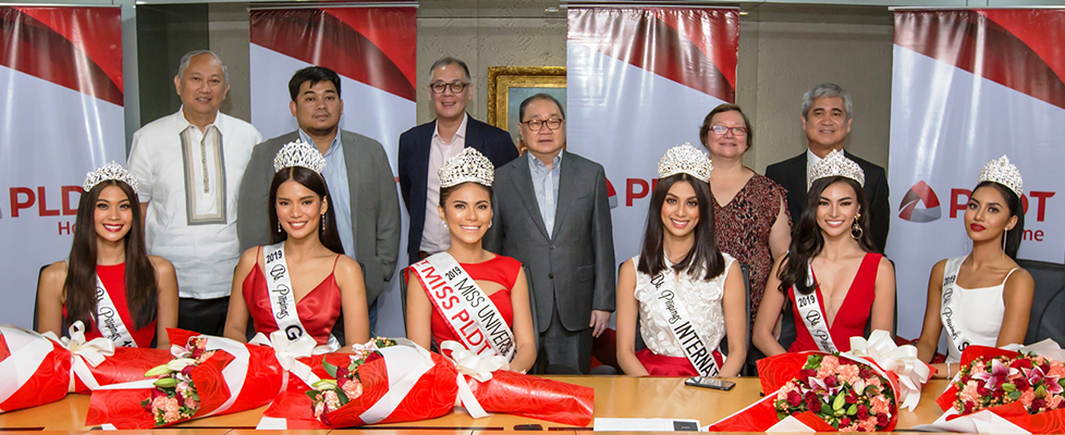 PLDT Welcomes Binibining Pilipinas 2019 Winners In Courtesy Visit