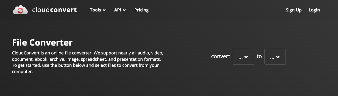 CloudConvert Website