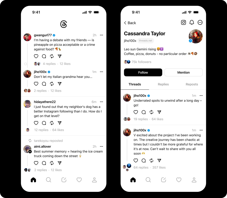 Threads App Screenshot 2